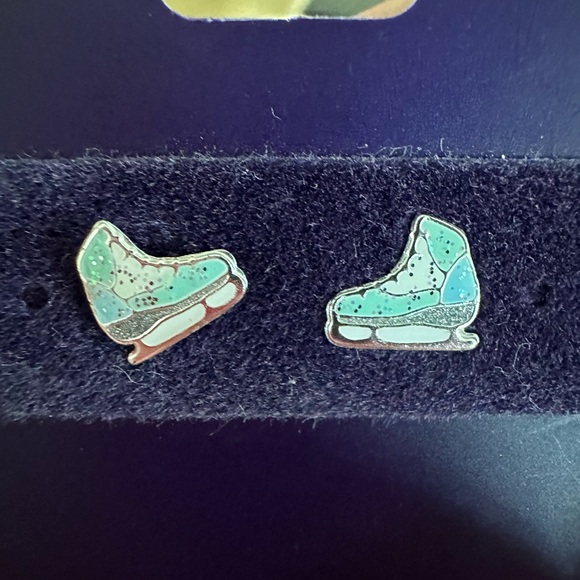 Earrings -Ice skates (925 sterling silver) - Picture 1 of 3